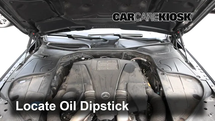 2016 Mercedes-Benz S550 4Matic 4.6L V8 Turbo Huile Vérifier le niveau de l'huile